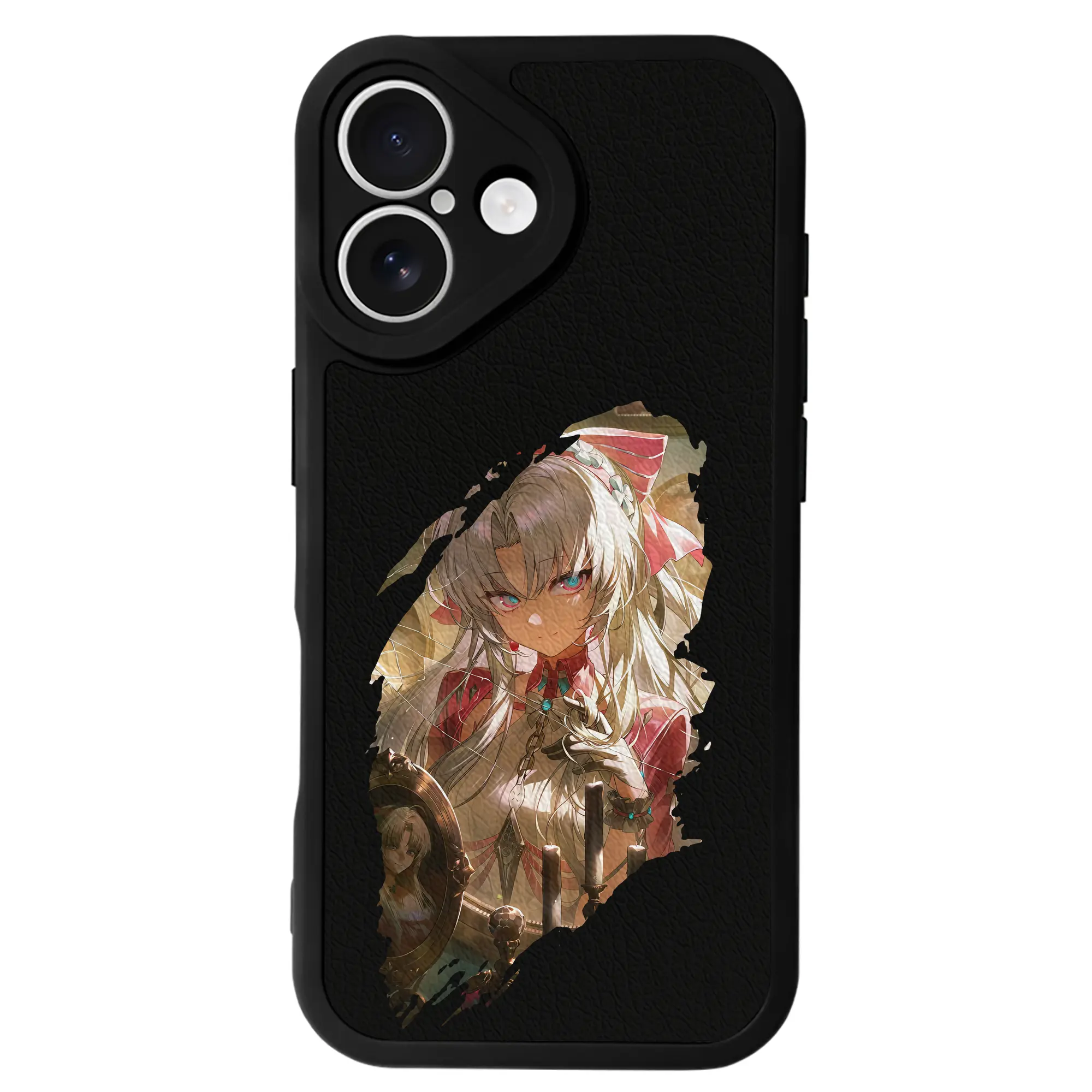 鳴潮 グッズ カルロッタ - IPhone 16シリーズ対応 ・ シリコンスマホケース ・ レザー調 ・ 高精度フィット ・ 耐衝撃 ・ ワイヤレス充電対応 ・ 精密カット